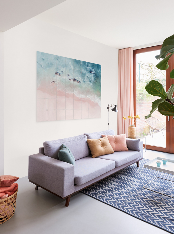 Cuadro Decorativo IXXI Aerial Ocean Pink Sand - Ingrid Beddoes