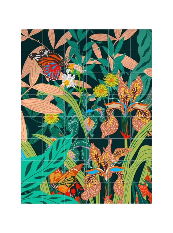 Cuadro Decorativo IXXI Butterfly Garden Petrol