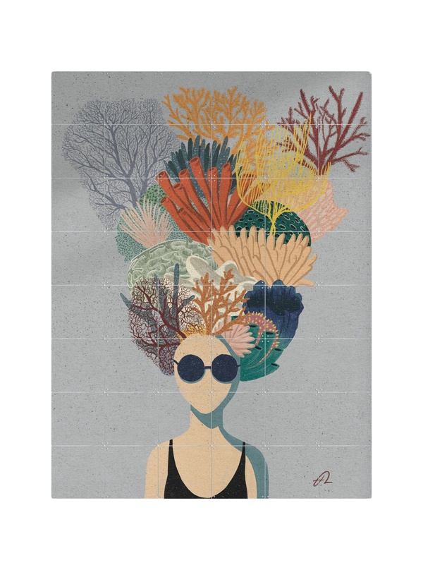 Cuadro decorativo IXXI - Coral Head - Fabian Lavater
