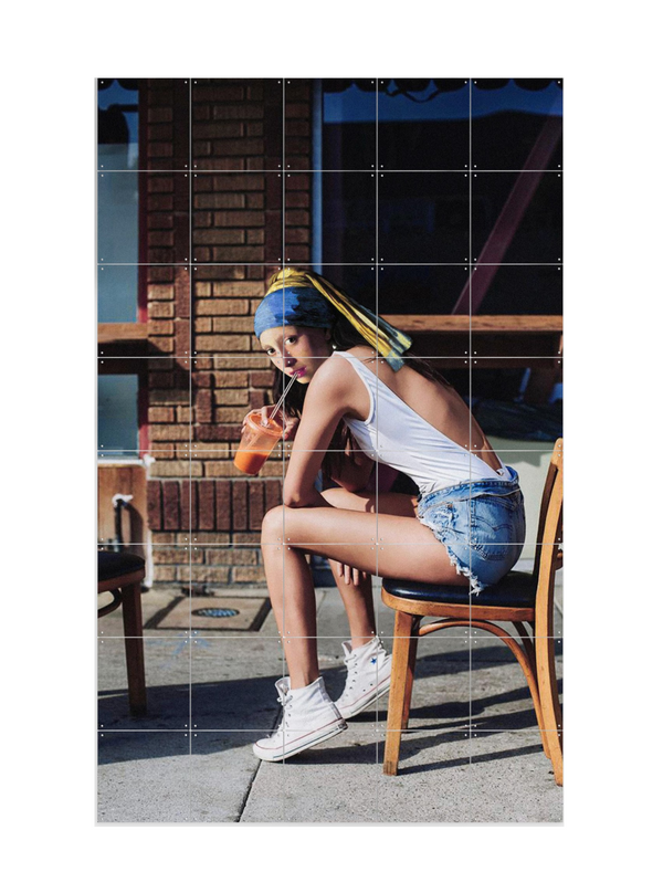 Cuadro decorativo IXXI - Girl with a pearl earring chillout mood - Paste in Place