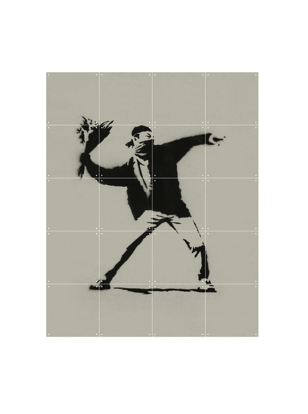Cuadro decorativo IXXI - Girl With Balloon/Love is in the Air doble cara - Banksy