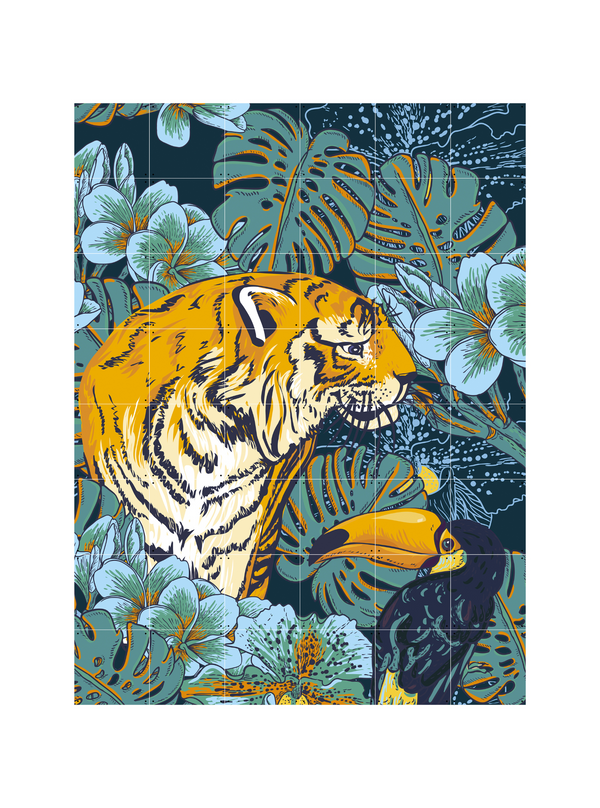 Cuadro decorativo IXXI - Tiger Jungle - Creative Lab Amsterdam