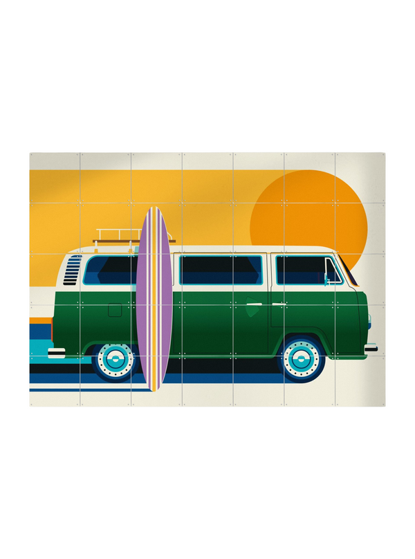 Cuadro decorativo IXXI - Vintage Camping Bus - Bo Lundberg